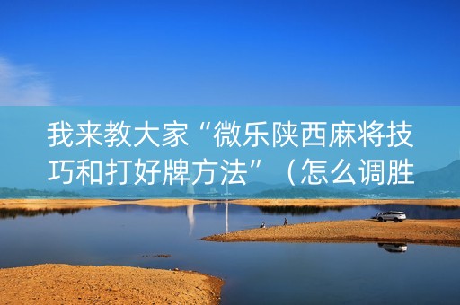 我来教大家“微乐陕西麻将技巧和打好牌方法”（怎么调胜率)