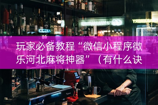 玩家必备教程“微信小程序微乐河北麻将神器”（有什么诀窍)