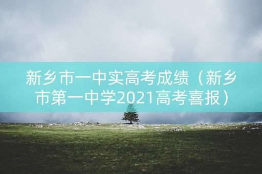 新乡市一中实高考成绩（新乡市第一中学2021高考喜报）