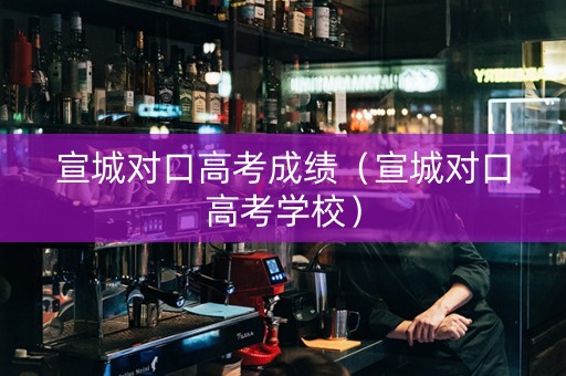 宣城对口高考成绩（宣城对口高考学校）