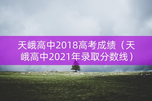 天峨高中2018高考成绩（天峨高中2021年录取分数线）