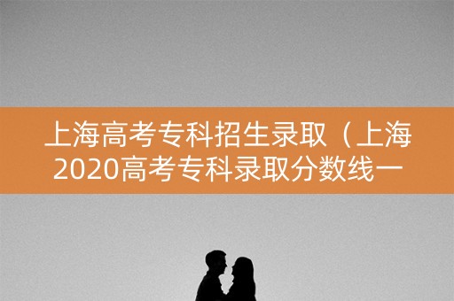 上海高考专科招生录取（上海2020高考专科录取分数线一览表）