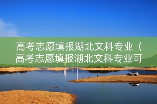 高考志愿填报湖北文科专业（高考志愿填报湖北文科专业可以报吗）