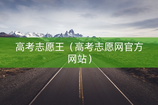 高考志愿王（高考志愿网官方网站）