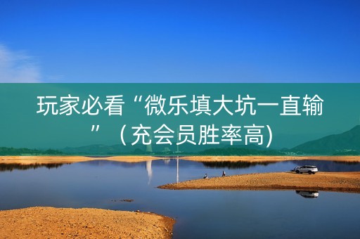 玩家必看“微乐填大坑一直输”（充会员胜率高)