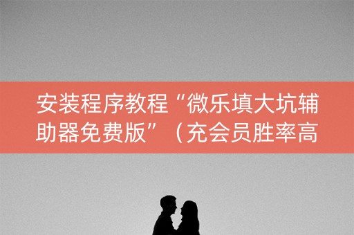 安装程序教程“微乐填大坑辅助器免费版”（充会员胜率高)