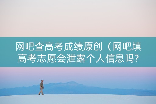 网吧查高考成绩原创（网吧填高考志愿会泄露个人信息吗?）