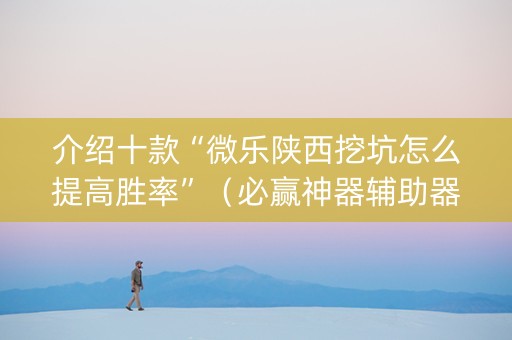 介绍十款“微乐陕西挖坑怎么提高胜率”（必赢神器辅助器)