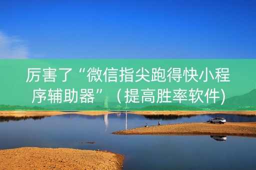 厉害了“微信指尖跑得快小程序辅助器”（提高胜率软件)