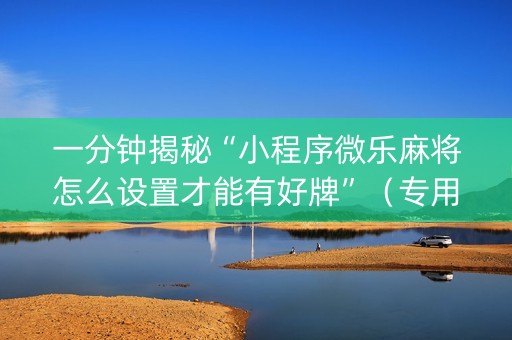 一分钟揭秘“小程序微乐麻将怎么设置才能有好牌”（专用神器)