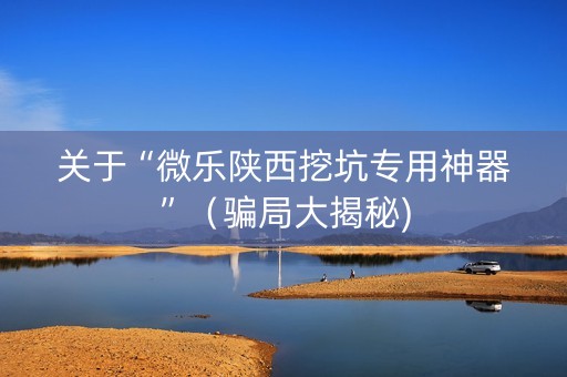 关于“微乐陕西挖坑专用神器”（骗局大揭秘)