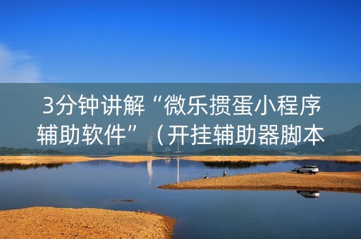 3分钟讲解“微乐掼蛋小程序辅助软件”（开挂辅助器脚本)