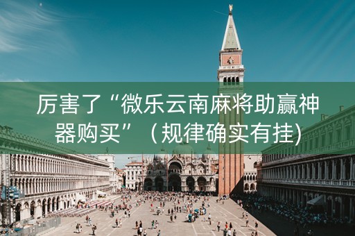厉害了“微乐云南麻将助赢神器购买”（规律确实有挂)