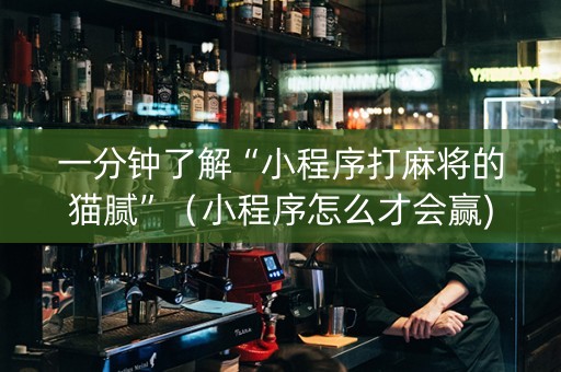 一分钟了解“小程序打麻将的猫腻”（小程序怎么才会赢)