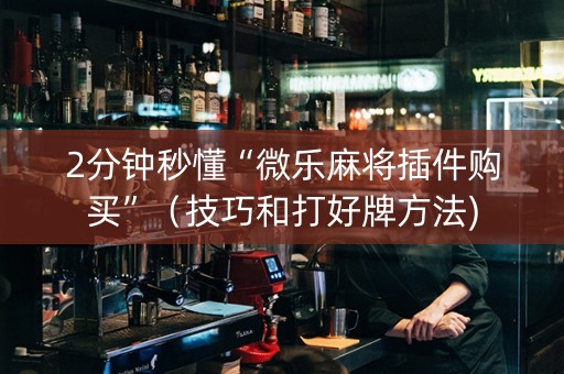 2分钟秒懂“微乐麻将插件购买”（技巧和打好牌方法)