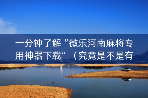 一分钟了解“微乐河南麻将专用神器下载”（究竟是不是有挂)