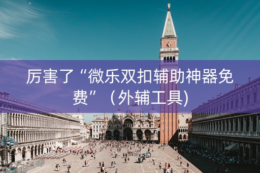 厉害了“微乐双扣辅助神器免费”（外辅工具)