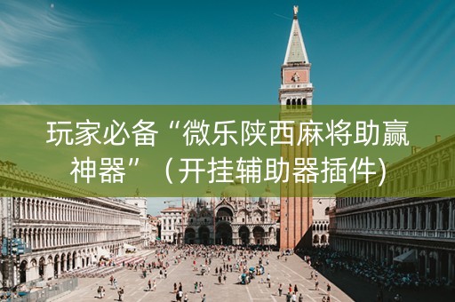 玩家必备“微乐陕西麻将助赢神器”（开挂辅助器插件)