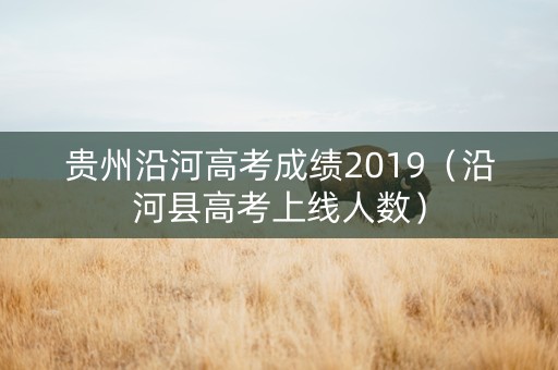 贵州沿河高考成绩2019（沿河县高考上线人数）