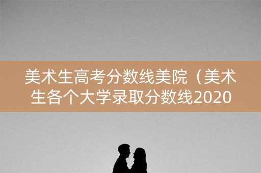 美术生高考分数线美院（美术生各个大学录取分数线2020）