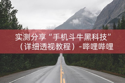 实测分享“手机斗牛黑科技”（详细透视教程）-哔哩哔哩