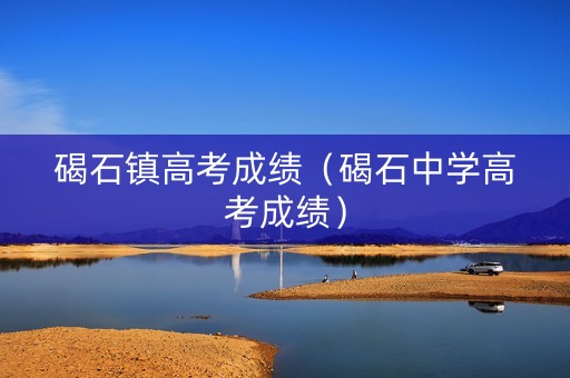 碣石镇高考成绩（碣石中学高考成绩）