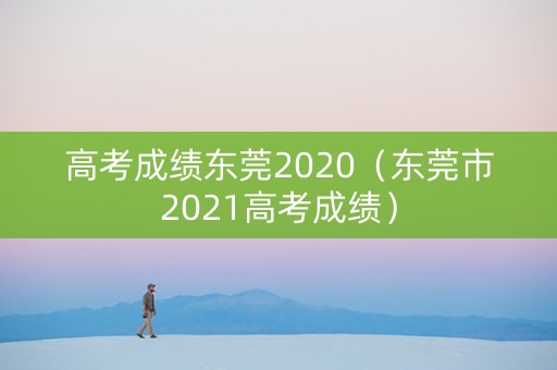 高考成绩东莞2020（东莞市2021高考成绩）