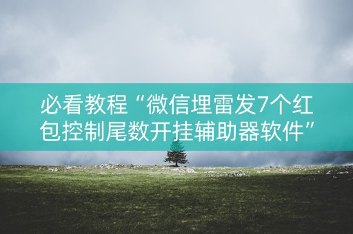 必看教程“微信埋雷发7个红包控制尾数开挂辅助器软件”（详细透视教程）-哔哩哔哩