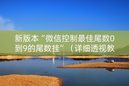 新版本“微信控制最佳尾数0到9的尾数挂”（详细透视教程）-哔哩哔哩