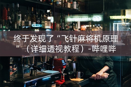 终于发现了“飞针麻将机原理”（详细透视教程）-哔哩哔哩