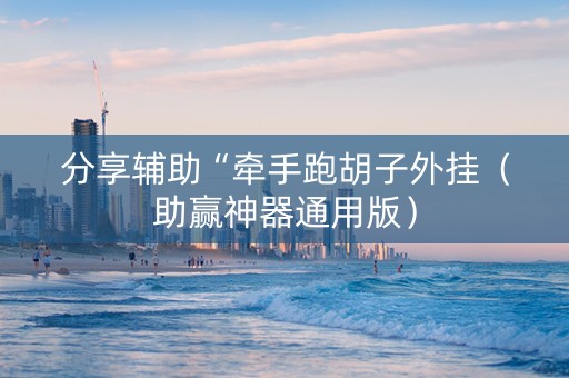 分享辅助“牵手跑胡子外挂（助赢神器通用版）