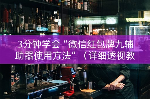 3分钟学会“微信红包牌九辅助器使用方法”（详细透视教程）-哔哩哔哩