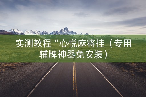实测教程“心悦麻将挂（专用辅牌神器免安装）