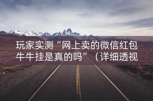 玩家实测“网上卖的微信红包牛牛挂是真的吗”（详细透视教程）-哔哩哔哩