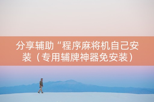 分享辅助“程序麻将机自己安装（专用辅牌神器免安装）