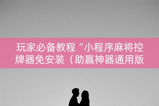 玩家必备教程“小程序麻将控牌器免安装（助赢神器通用版）