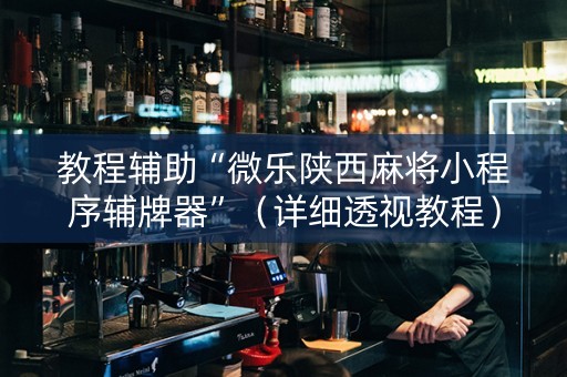 教程辅助“微乐陕西麻将小程序辅牌器”（详细透视教程）-哔哩哔哩