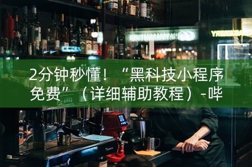 2分钟秒懂！“黑科技小程序免费”（详细辅助教程）-哔哩哔哩