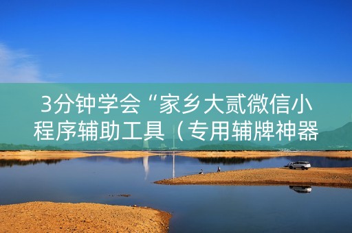 3分钟学会“家乡大贰微信小程序辅助工具（专用辅牌神器免安装）