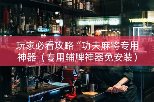 玩家必看攻略“功夫麻将专用神器（专用辅牌神器免安装）