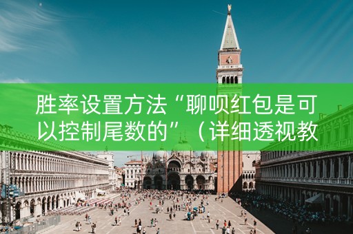 胜率设置方法“聊呗红包是可以控制尾数的”（详细透视教程）-哔哩哔哩
