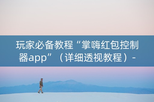 玩家必备教程“掌嗨红包控制器app”（详细透视教程）-哔哩哔哩