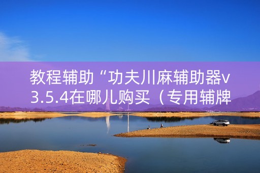 教程辅助“功夫川麻辅助器v3.5.4在哪儿购买（专用辅牌神器免安装）