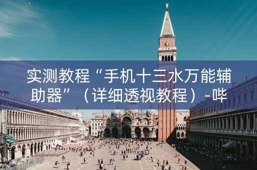 实测教程“手机十三水万能辅助器”（详细透视教程）-哔哩哔哩