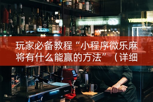 玩家必备教程“小程序微乐麻将有什么能赢的方法”（详细透视教程）-哔哩哔哩