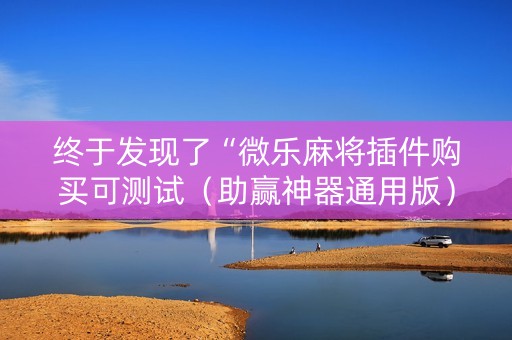 终于发现了“微乐麻将插件购买可测试（助赢神器通用版）