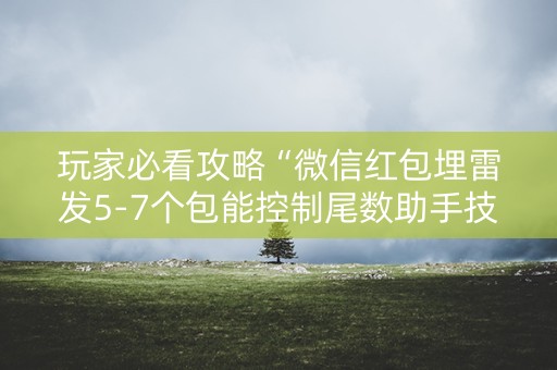 玩家必看攻略“微信红包埋雷发5-7个包能控制尾数助手技巧”（详细透视教程）-哔哩哔哩