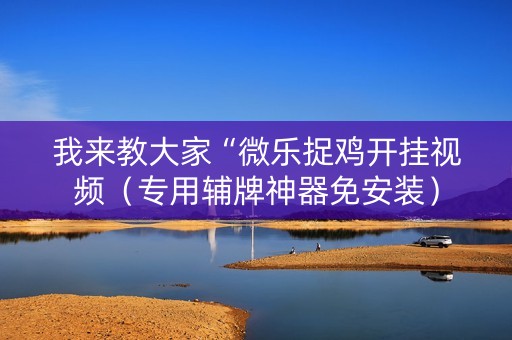 我来教大家“微乐捉鸡开挂视频（专用辅牌神器免安装）