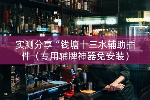 实测分享“钱塘十三水辅助插件（专用辅牌神器免安装）