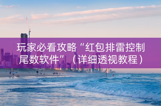 玩家必看攻略“红包排雷控制尾数软件”（详细透视教程）-哔哩哔哩